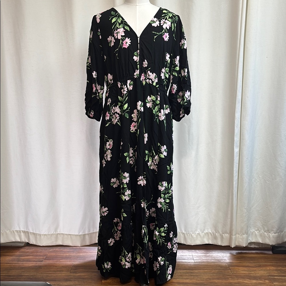 Maxi Challis Tiered V-Neck Dress - Picture 2 of 5